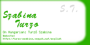 szabina turzo business card